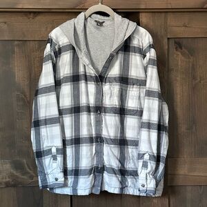 Eddie Bauer Women’s Flannel Hooded Shirt/Jacket